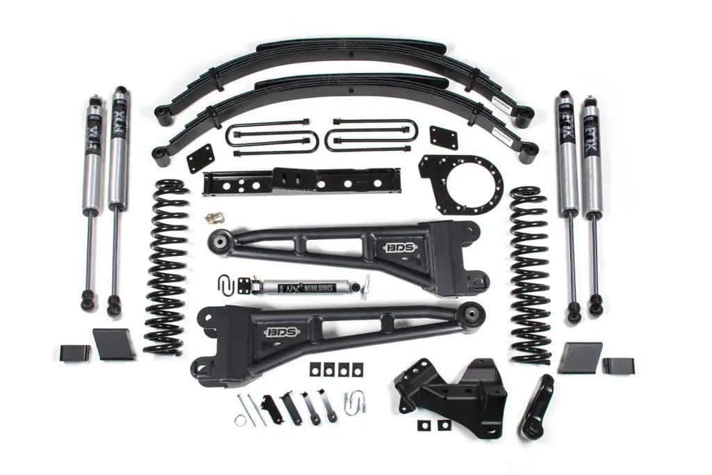 7 Inch Radius Arm Lift Kit | Ford F250/F350 Super Duty (2023-2026) Diesel 4WD | Leaf Springs | FOX 2.0 Performance Series | BDS Suspension thumbnail 2