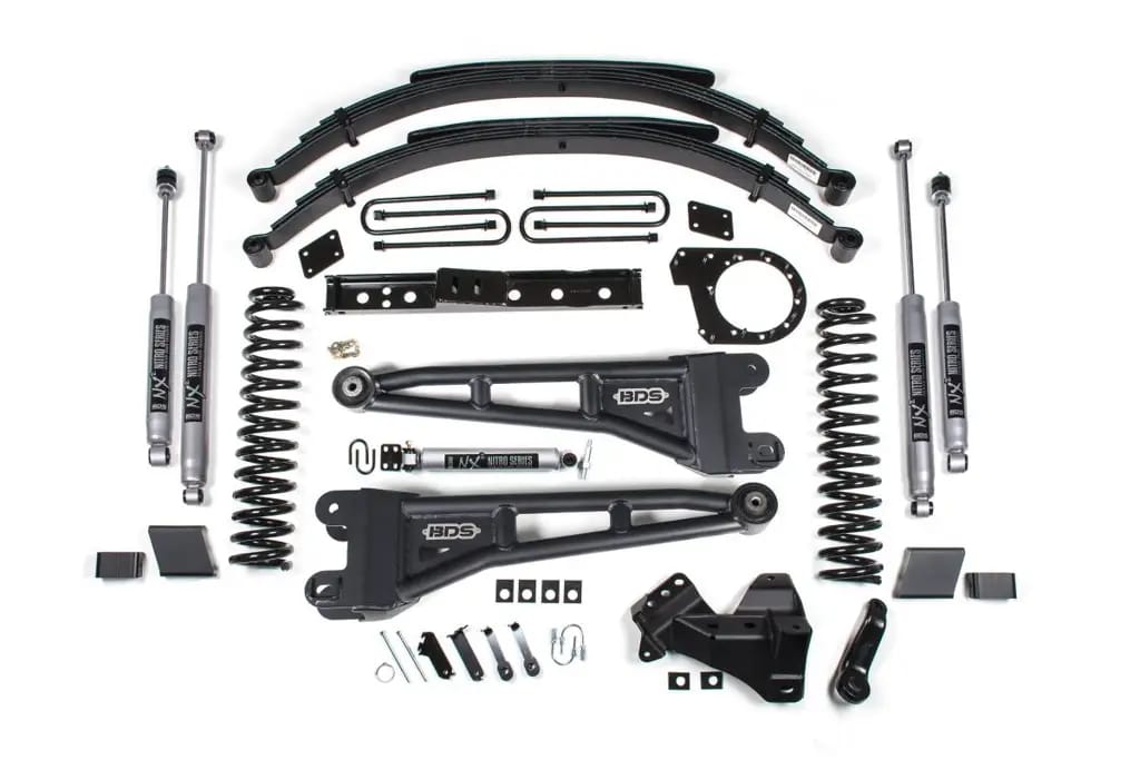 7 Inch Radius Arm Lift Kit | Ford F250/F350 Super Duty (2023-2026) Diesel 4WD | Leaf Springs | NX2 Nitro Series | BDS Suspension thumbnail 2
