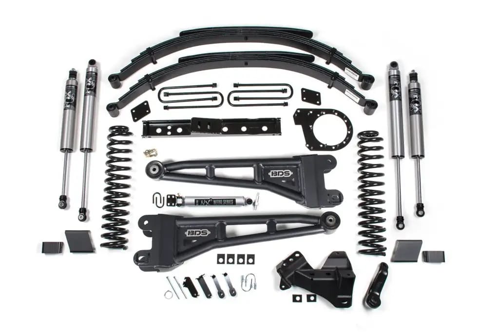 7 Inch Radius Arm Lift Kit | Ford F250/F350 Super Duty (2023-2026) Diesel 4WD | Leaf Springs | FOX 2.5 Performance Series HTO | BDS Suspension thumbnail 2