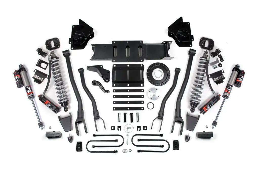 4 Inch 4-Link Lift Kit w/ FOX 2.5 Performance Elite Coil-Over Conversion | Ram 3500 4WD Diesel (2013-2018) | Rubber Bump Stop | 8-Bolt | BDS Suspension thumbnail 2