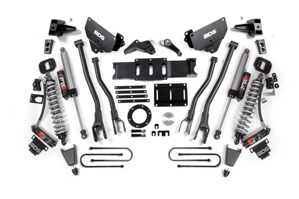 6 Inch 4-Link Lift Kit | FOX 2.5 Performance Elite Coil-Over Conversion | Ram 3500 4WD Diesel (2013-2018) | FOX 2.0 Hydro Bump Stop | 6-Bolt | BDS Suspension