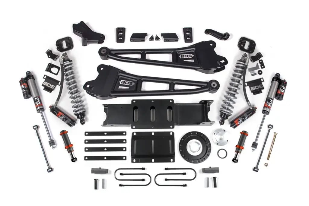 4 Inch Lift Kit w/ Radius Arm | FOX 2.5 Coil-Over Conversion Performance Elite | Ram 3500 (2013-2018) 4WD Diesel | FOX 2.0 Hydro Bump Stop | 8-Bolt | BDS Suspension thumbnail 2