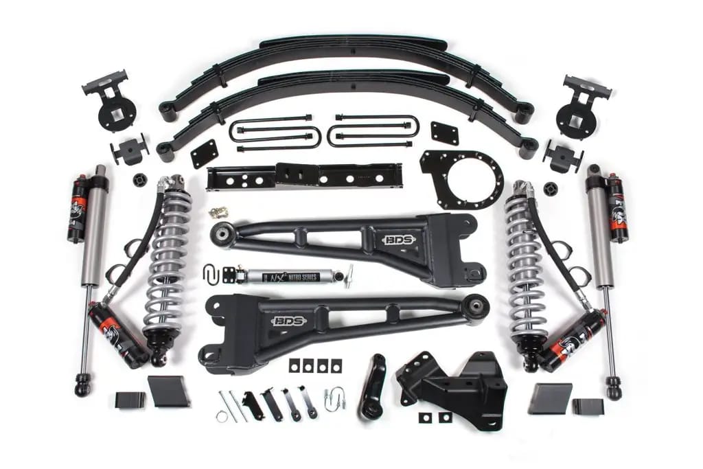 7 Inch Radius Arm Lift Kit | Leaf Springs | FOX 2.5 Performance Elite | Ford F250/F350 Super Duty (2023-2026) 4WD Diesel | BDS Suspension