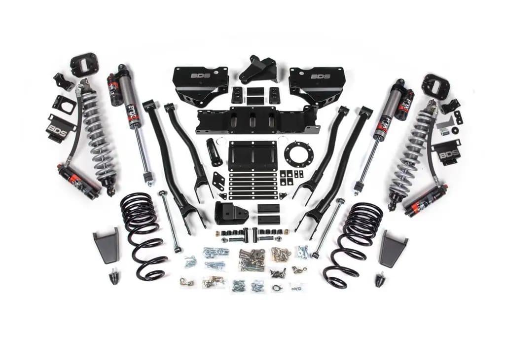 4 Inch 4-Link Lift Kit | FOX 2.5 Performance Elite Coil-Over Conversion | Ram 2500 (2019-2024) 4WD Diesel | Rubber Bump Stop | BDS Suspension