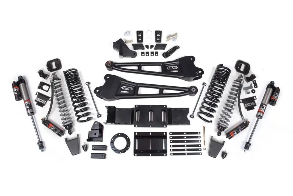 6 Inch Lift Kit w/ Radius Arm | FOX 2.5 Coil-Over Conversion Performance Elite | Ram 2500 (2019-2024) 4WD Diesel | Rubber Bump Stop | BDS Suspension