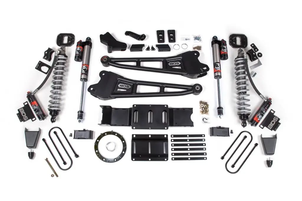 6 Inch Lift Kit w/ Radius Arm | FOX 2.5 Coil-Over Conversion Performance Elite | Ram 3500 (2019-2024) 4WD Diesel | 5in Block w/o Overload | Rubber Bump Stop | 8-Bolt | BDS Suspension thumbnail 2