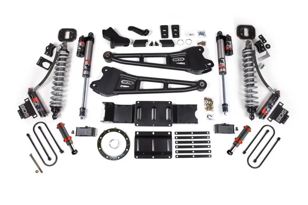 6 Inch Lift Kit w/ Radius Arm | FOX 2.5 Coil-Over Conversion Performance Elite | Ram 3500 (2019-2024) 4WD Diesel | 5in Block w/o Overload | FOX 2.0 Hydro Bump Stop | 8-Bolt | BDS Suspension thumbnail 2