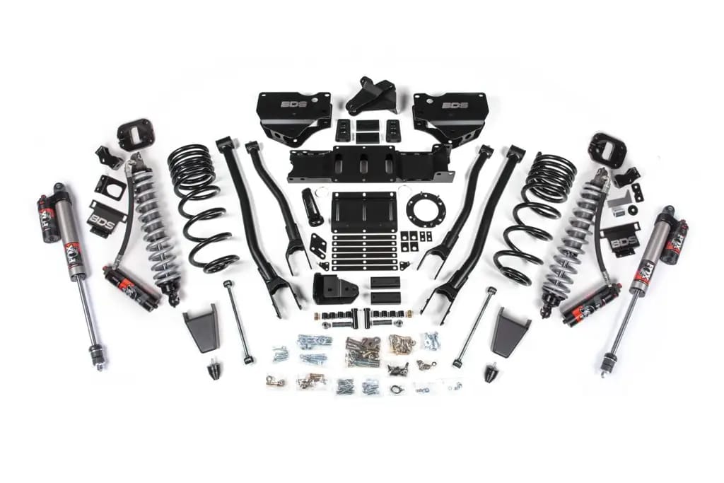 6 Inch 4-Link Lift Kit w/ FOX 2.5 Performance Elite Coil-Over Conversion | Ram 2500 (2019-2024) 4WD Diesel | Rubber Bump Stop | BDS Suspension