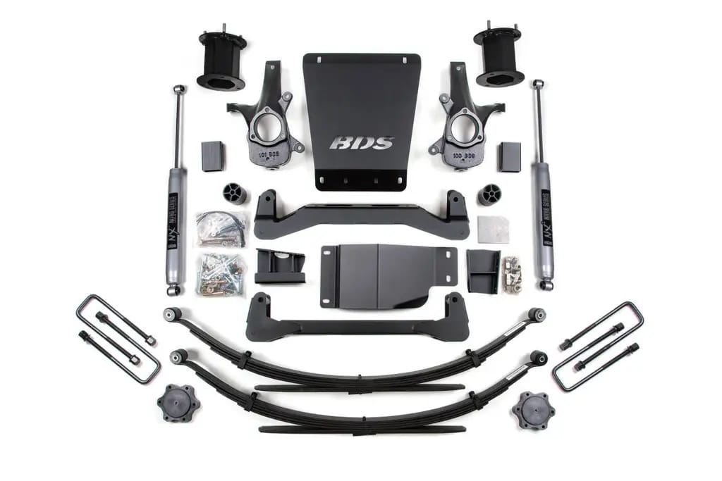 6 Inch Lift Kit | 2007-2013 Chevy Silverado / GMC Sierra 1500 4WD | Leaf Springs w/ NX2 Nitro Series Shocks | BDS Suspension thumbnail 2
