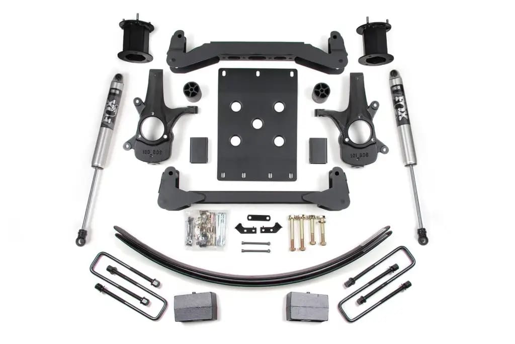 6 Inch Lift Kit | Chevy Silverado & GMC Sierra 1500 2WD (2007-2013) | Block Kit & Add-A-Leaf | FOX 2.0 Performance Series | BDS Suspension thumbnail 2