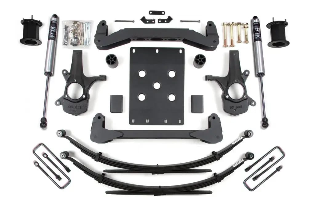 6 Inch Lift Kit | Chevy Silverado & GMC Sierra 1500 2WD (2007-2013) | Leaf Springs | FOX 2.0 Performance Series | BDS Suspension thumbnail 2
