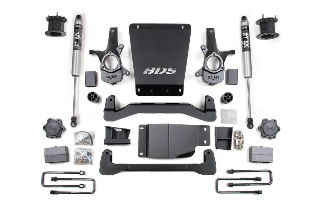 4.5 Inch Lift Kit | 2007-2013 Chevy Silverado / GMC Sierra 1500 4WD | Block Kit w/ FOX 2.0 Performance Series Shocks | BDS Suspension thumbnail 2