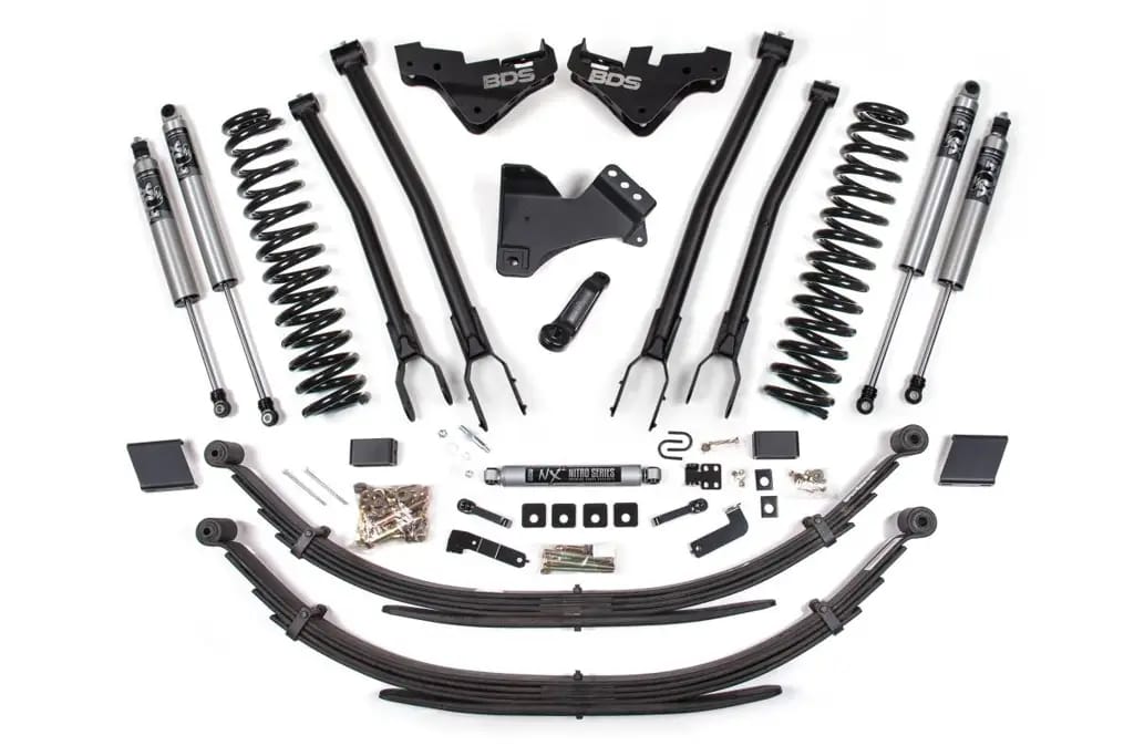 5 Inch Lift Kit w/ 4-Link | Ford F250/F350 Super Duty (2023-2026) 4WD Gas | Leaf Springs | FOX 2.5 Performance Series HTO | BDS Suspension thumbnail 2