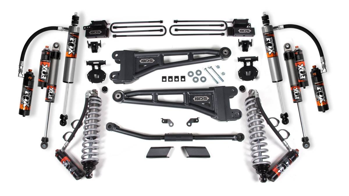 2.5 Inch Lift Kit w/ Radius Arm | FOX 2.5 Performance Elite Coilover Conversion | Ford F450 Super Duty (2023-2026) 4WD | BDS Suspension
