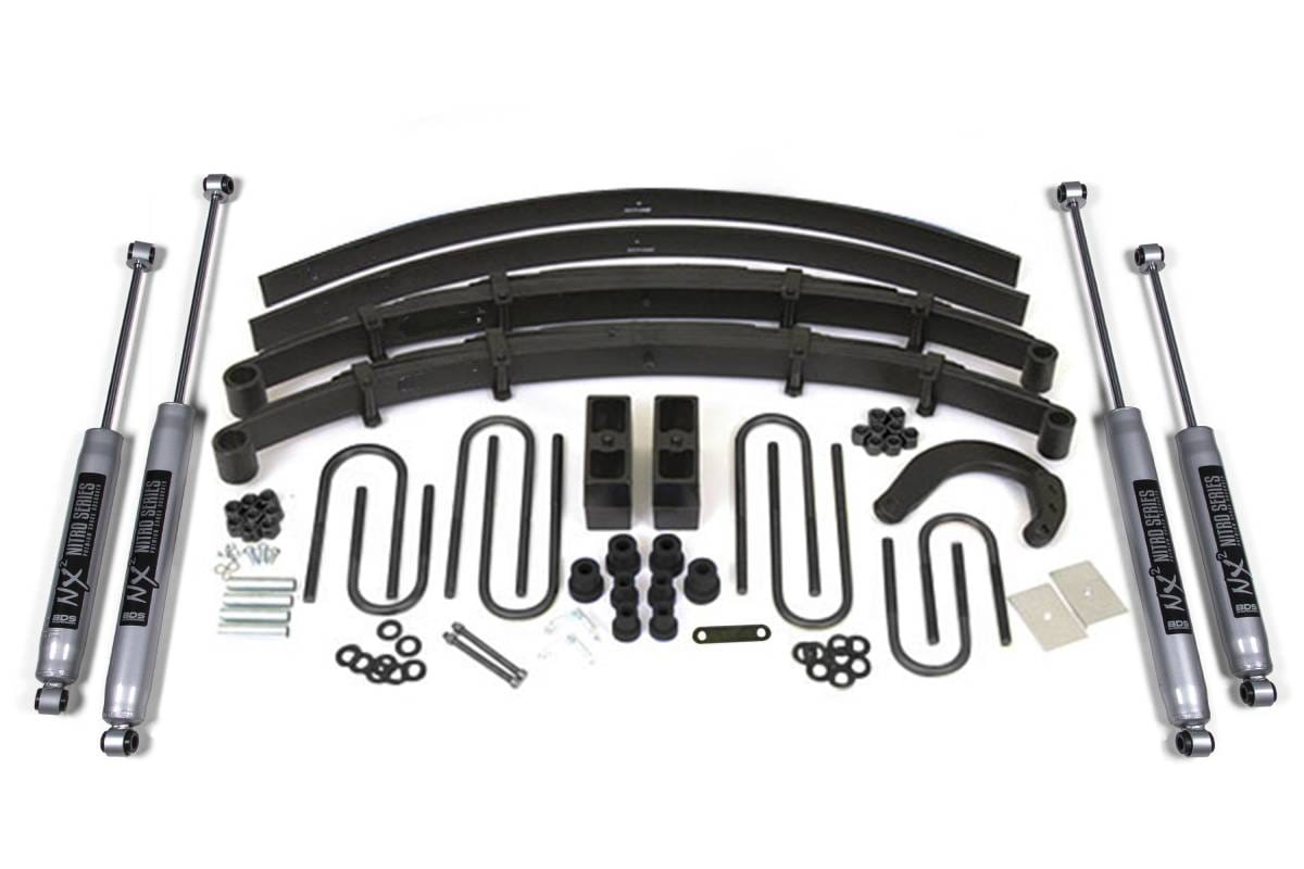 6 Inch Lift Kit | 1973-1976 Chevy/GMC 3/4 Ton Truck & SUV 4WD | Rear Leaf Springs | FOX 2.0 Performance Series Shocks | BDS Suspension