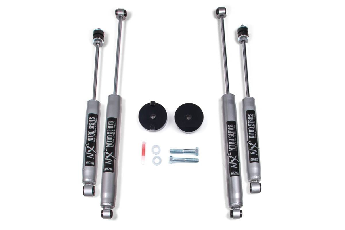 1 Inch Leveling Kit | Coil Spacer | Ford F250/F350 Super Duty (2017-2019) 4WD | w/ FOX 2.0 Performance Series Shocks | BDS Suspension