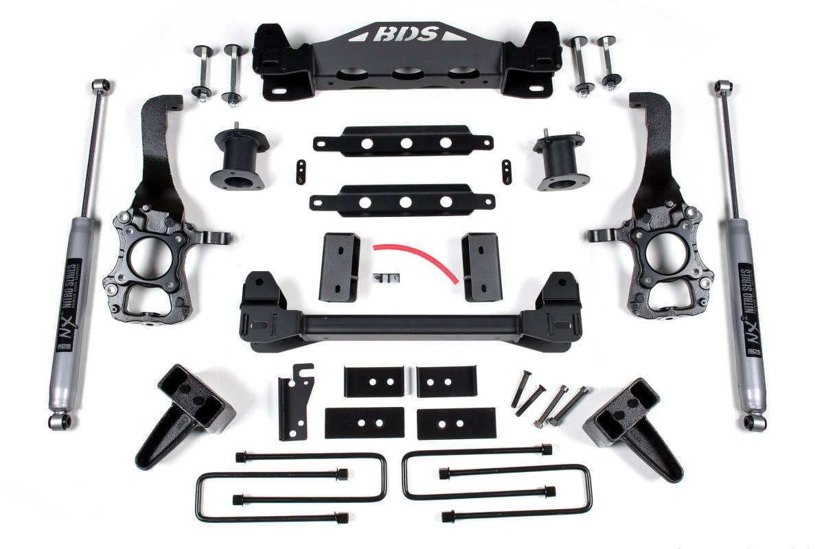 6 Inch Lift Kit | Ford F150 2WD (2015-2020) | 4 Inch Block Kit | NX2 Nitro Series Shocks | BDS Suspension