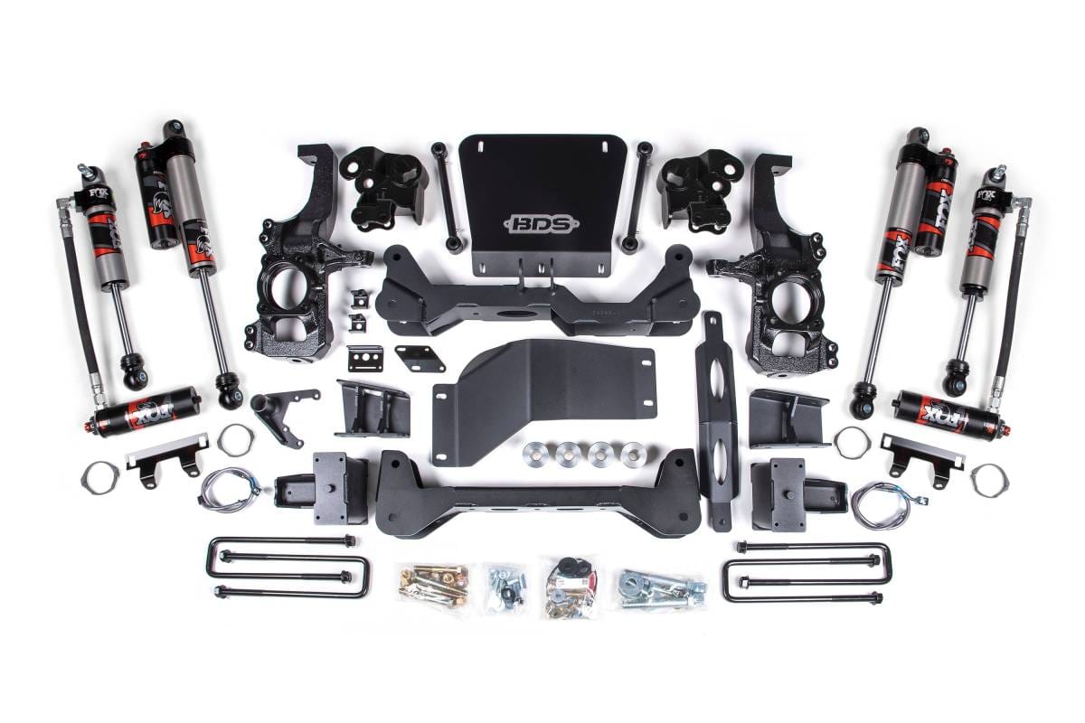 5 Inch Lift Kit | FOX 2.5 Performance Elite | 2020-2026 Chevy Silverado/GMC Sierra 2500HD/3500HD 4WD | 5" Block Kit w/o Overload | BDS Suspension