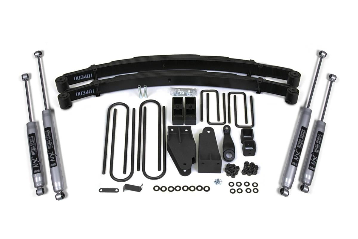 4 Inch Lift Kit | Ford F250 TTB (1987-1996) 4WD | w/ NX2 Nitro Series Shocks | BDS Suspension