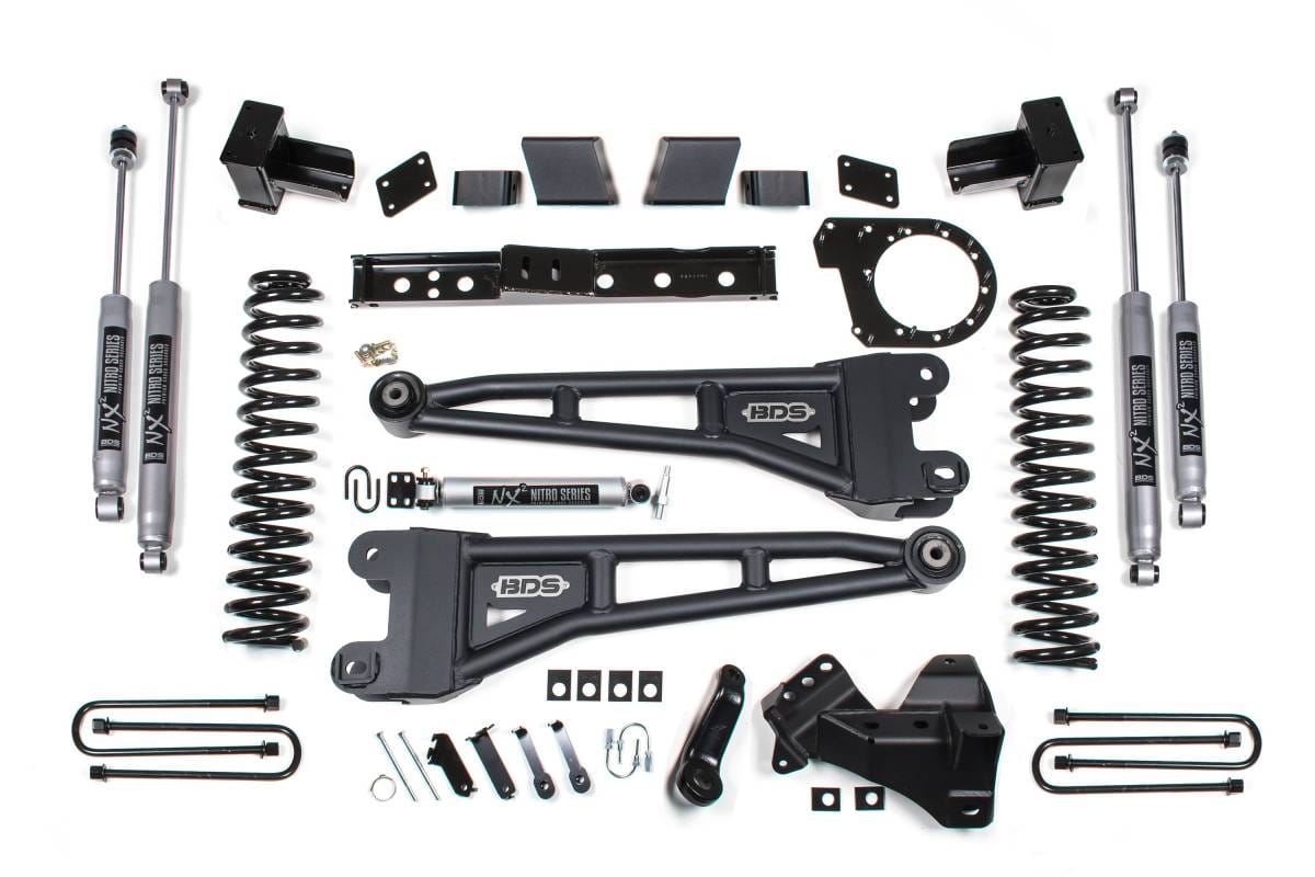 7 Inch Radius Arm Lift Kit | Ford F250/F350 Super Duty Diesel (2020-2022) 4WD | Rear Leaf Springs | FOX 2.5 Performance Elite | BDS Suspension