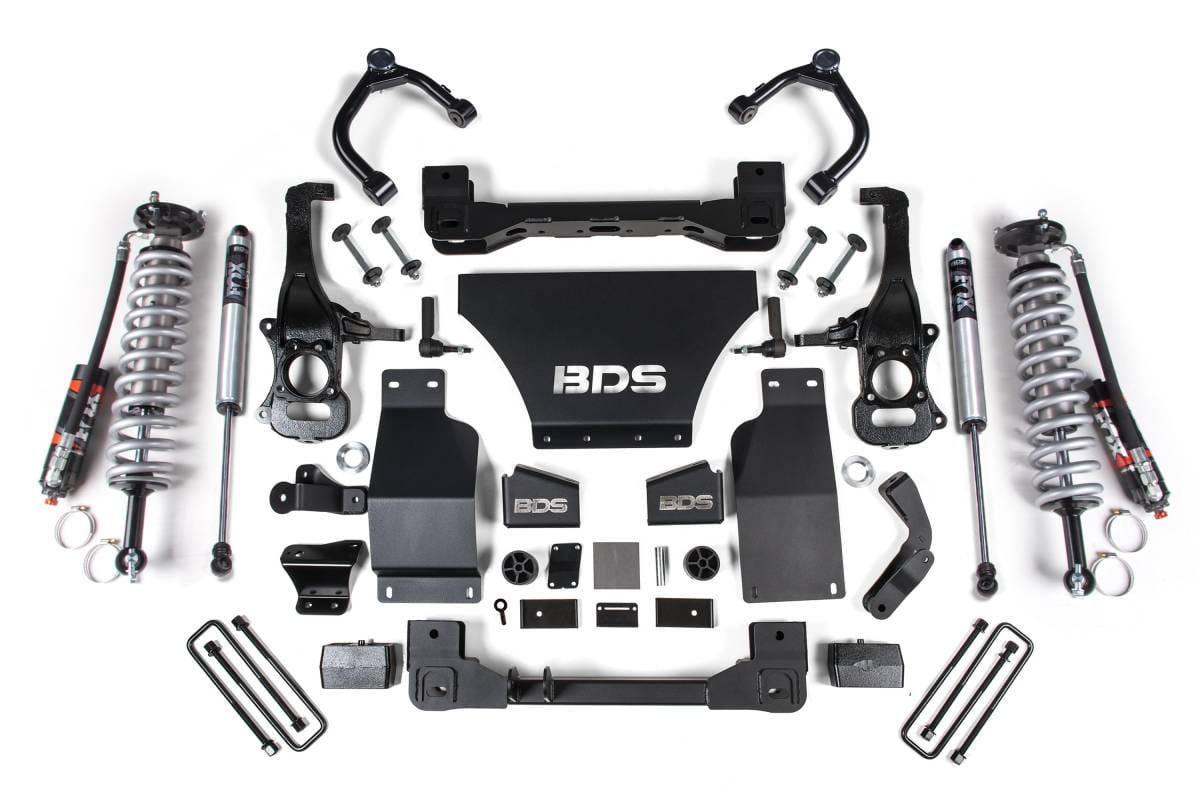 4 Inch Lift Kit | FOX 2.5 Performance Elite Coil-Over | Chevy Silverado / GMC Sierra 1500 (2019-2024) 4WD | w/ FOX 2.5 Performance Elite Rear Shocks | BDS Suspension