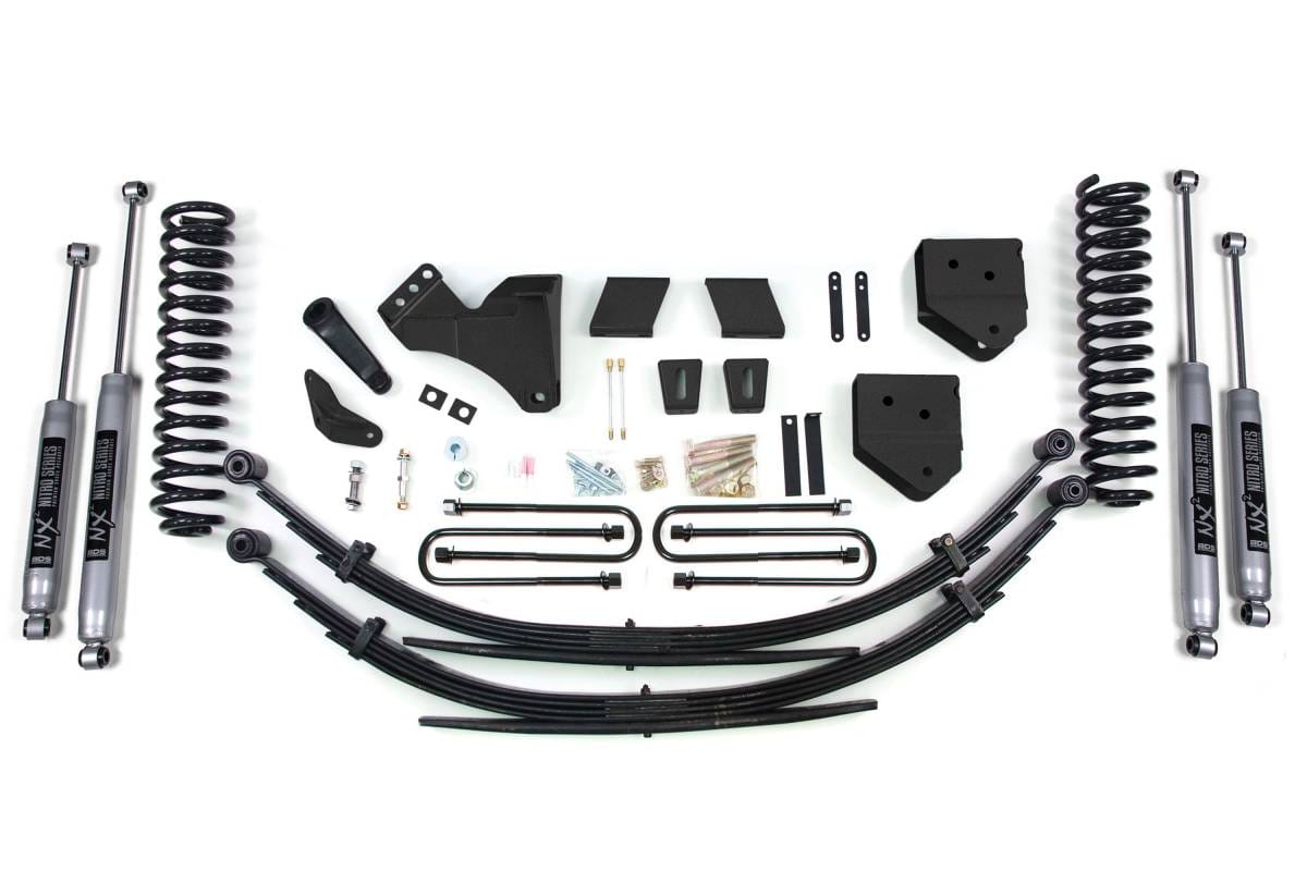6 Inch Lift Kit | Ford F250/F350 Super Duty (2011-2016) 4WD Diesel | Factory 3" Rear Blocks | NX2 Nitro Series | BDS Suspension
