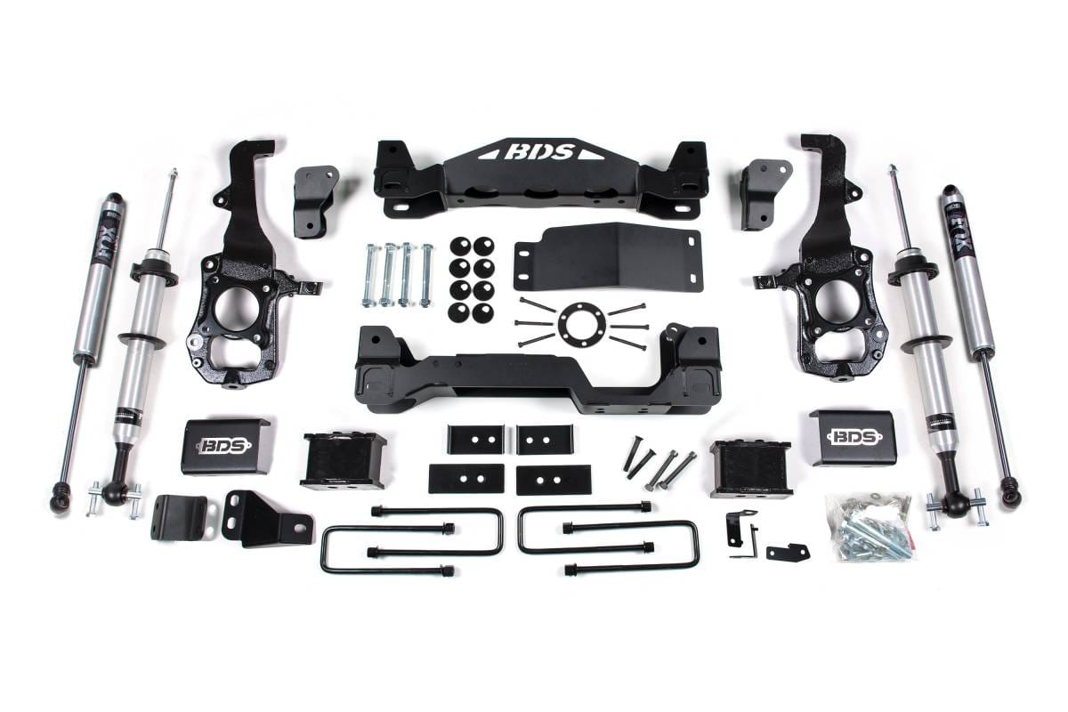 6 Inch Lift Kit | FOX 2.0 Strut | 5 Inch Rear Block Kit | Ford F150 (2021-2026) 4WD | BDS Suspension