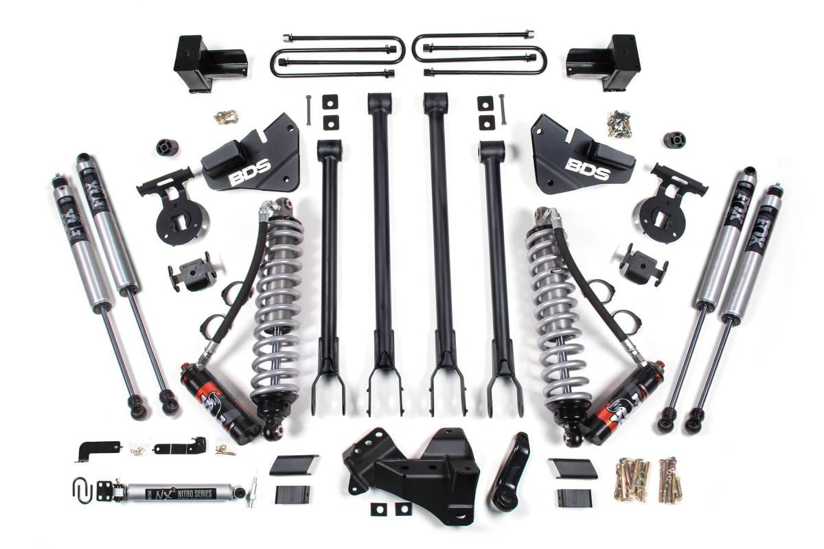 4 Inch Lift Kit w/ 4-Link | FOX 2.0 Performance Series | Ford F350 Super Duty DRW (2017-2019) 4WD Diesel | BDS Suspension