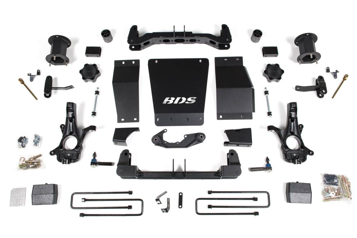 6 Inch Lift Kit | GMC Sierra 1500 (2014-2018) 4WD Magneride | Aluminum / Stamped Steel Control Arm | BDS Suspension