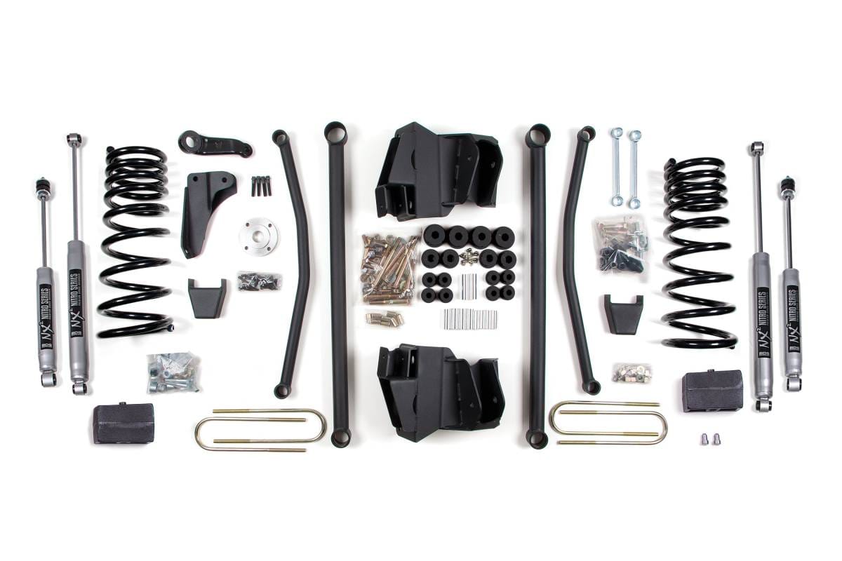 8 Inch Long Arm Lift Kit | Dodge Ram 2500 (2009-2013)/3500 (2009-2012) 4WD Diesel | Leaf Springs | 4 Inch Axle | NX2 Nitro Series | BDS Suspension