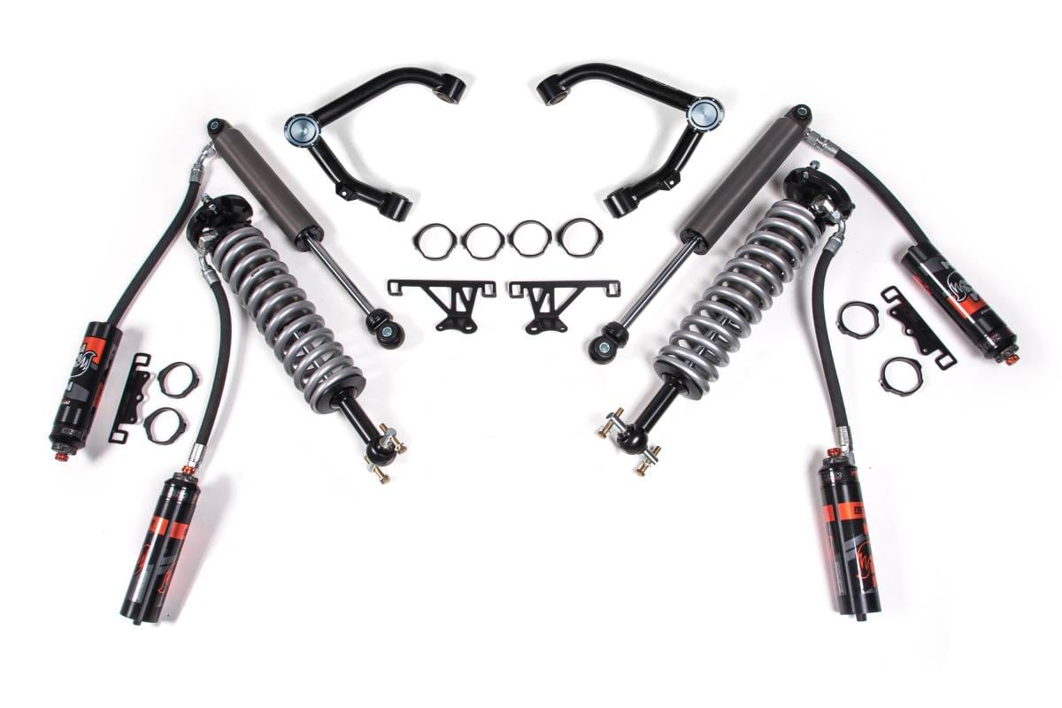2 Inch Leveling Kit | FOX 2.5 Coilover w/ Piggyback DSC | Chevy Silverado & GMC Sierra 1500 (2007-2018) 4WD | Cast Steel Control Arm | BDS Suspension