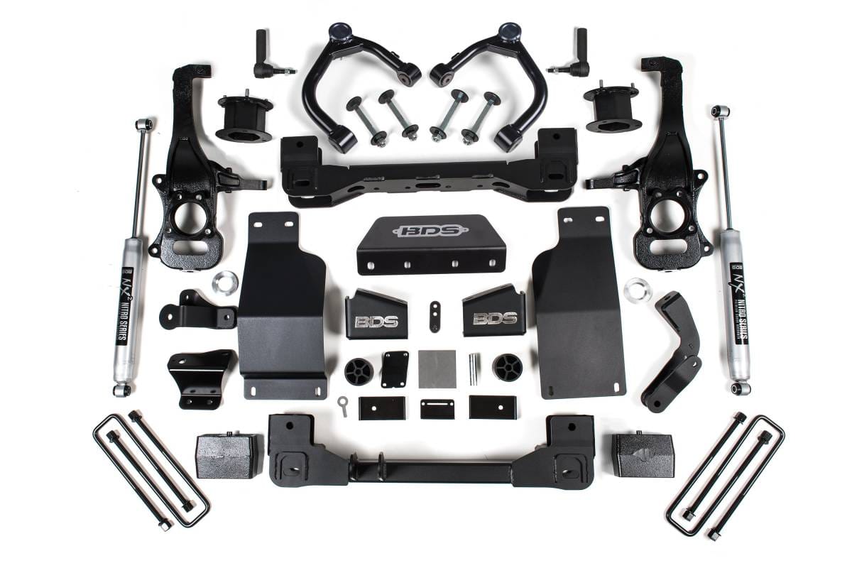 4 Inch Lift Kit | Chevy Trail Boss & GMC AT4 1500 (2020-2026) 4WD Diesel | w/ NX2 Nitro Series Shocks | BDS Suspension