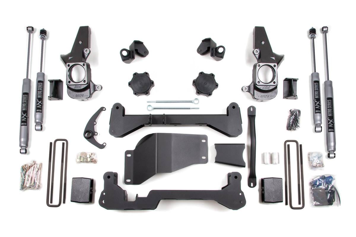4.5 Inch Lift Kit | Chevy Silverado & GMC Sierra 2500HD/3500 (2001-2010) SRW 4WD | NX2 Nitro Series | Standard Knuckle | BDS Suspension