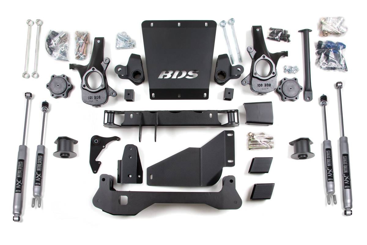 4 Inch Lift Kit | Chevy/GMC Avalanche, Suburban, Tahoe & Yukon 1500 (2000-2006) 4WD | w/ NX2 Nitro Series Shocks | BDS Suspension