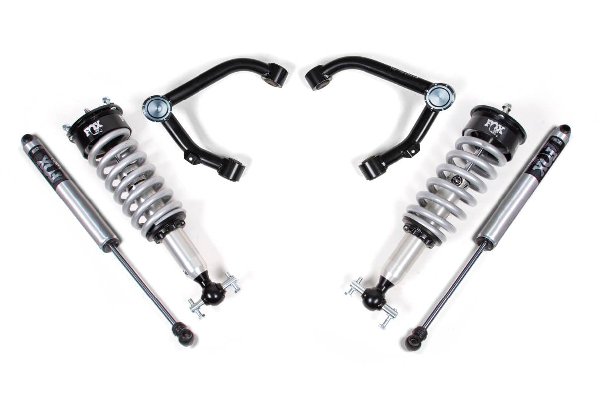 2 Inch Leveling Kit | FOX 2.0 Coilover | Chevy Silverado & GMC Sierra 1500 (2007-2018) 4WD | Cast Steel Control Arms | BDS Suspension