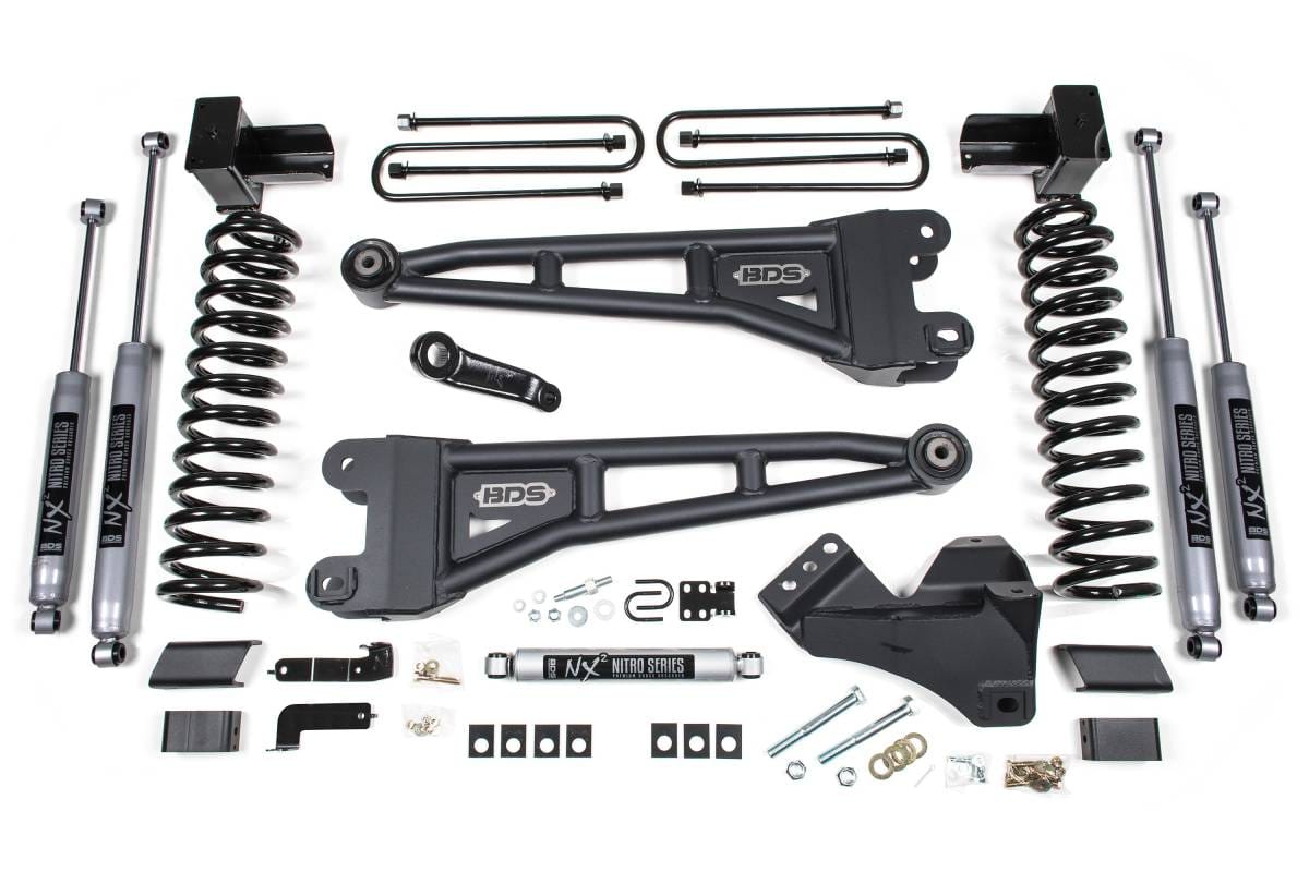 5 Inch Radius Arm Lift Kit | Ford F250/F350 Super Duty (2023-2026) 4WD Diesel | 5" Block Without Overload | NX2 Nitro Series | BDS Suspension
