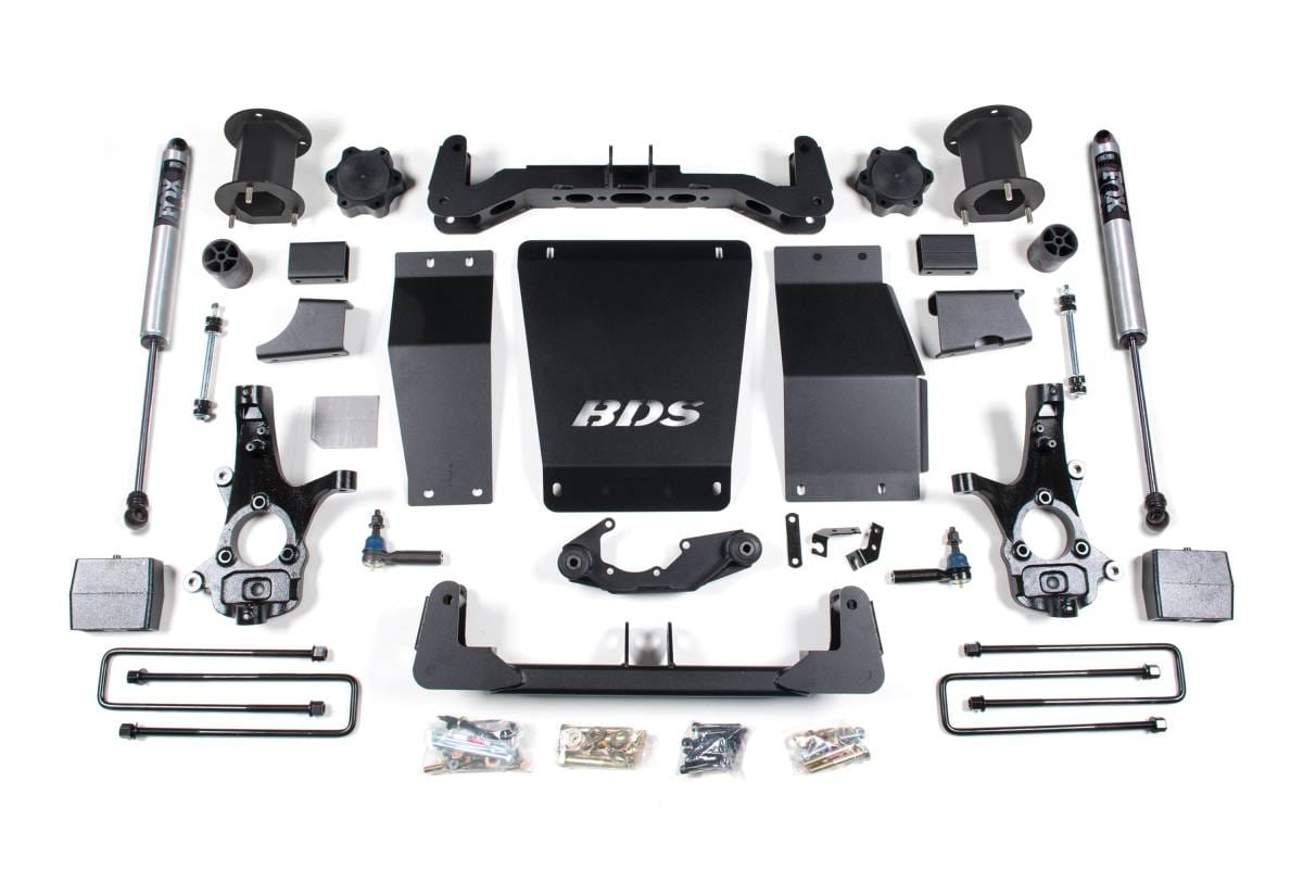 6.5 Inch Lift Kit | Chevy Silverado/GMC Sierra 1500 (2014-2018) 4WD | 4" Block | NX2 Nitro | Cast Steel Control Arm | BDS Suspension