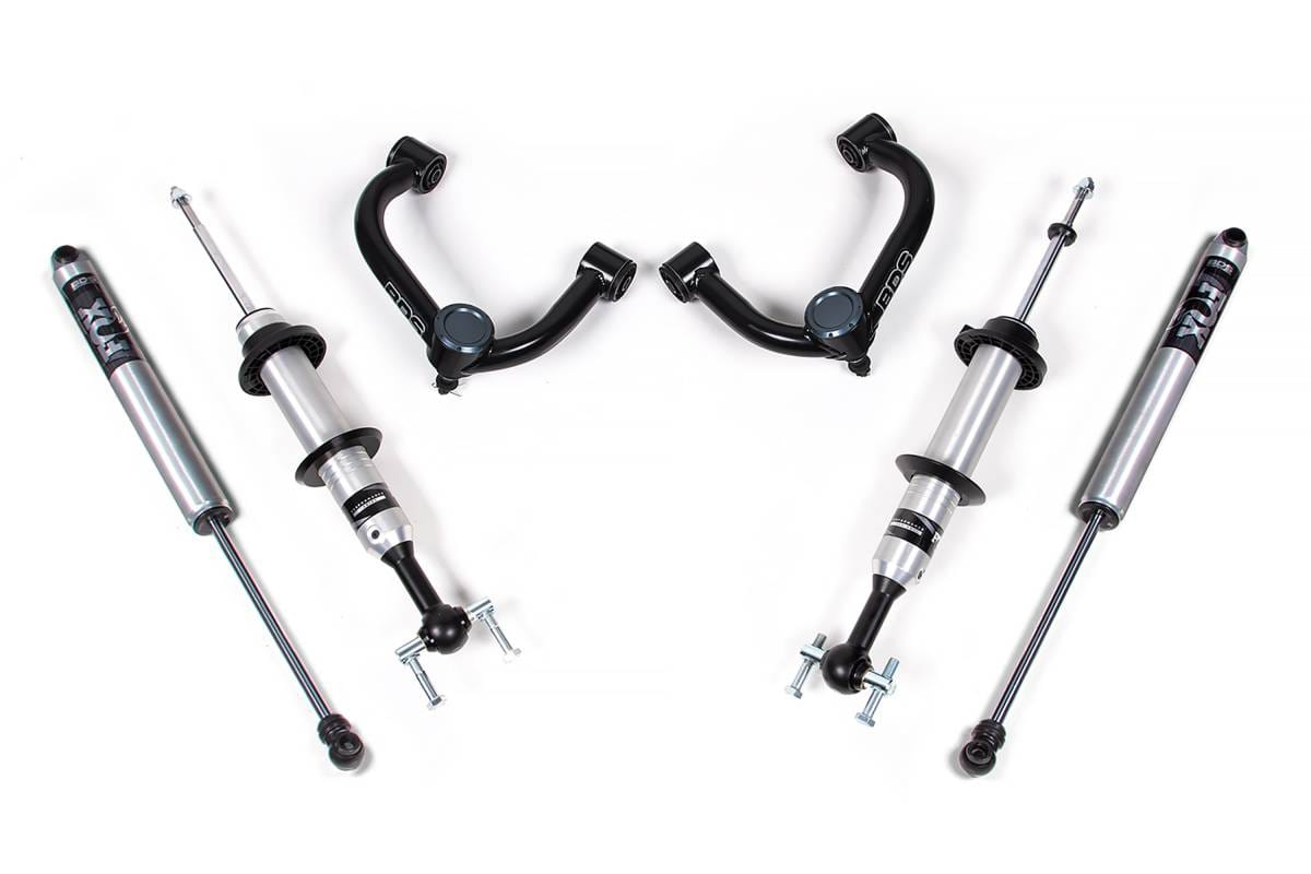 2 Inch Leveling Kit | FOX 2.0 Snap Ring Strut & HD UCAs | 2021-2026 Ford F150 4WD | Without UCA Headlight Sensor | BDS Suspension