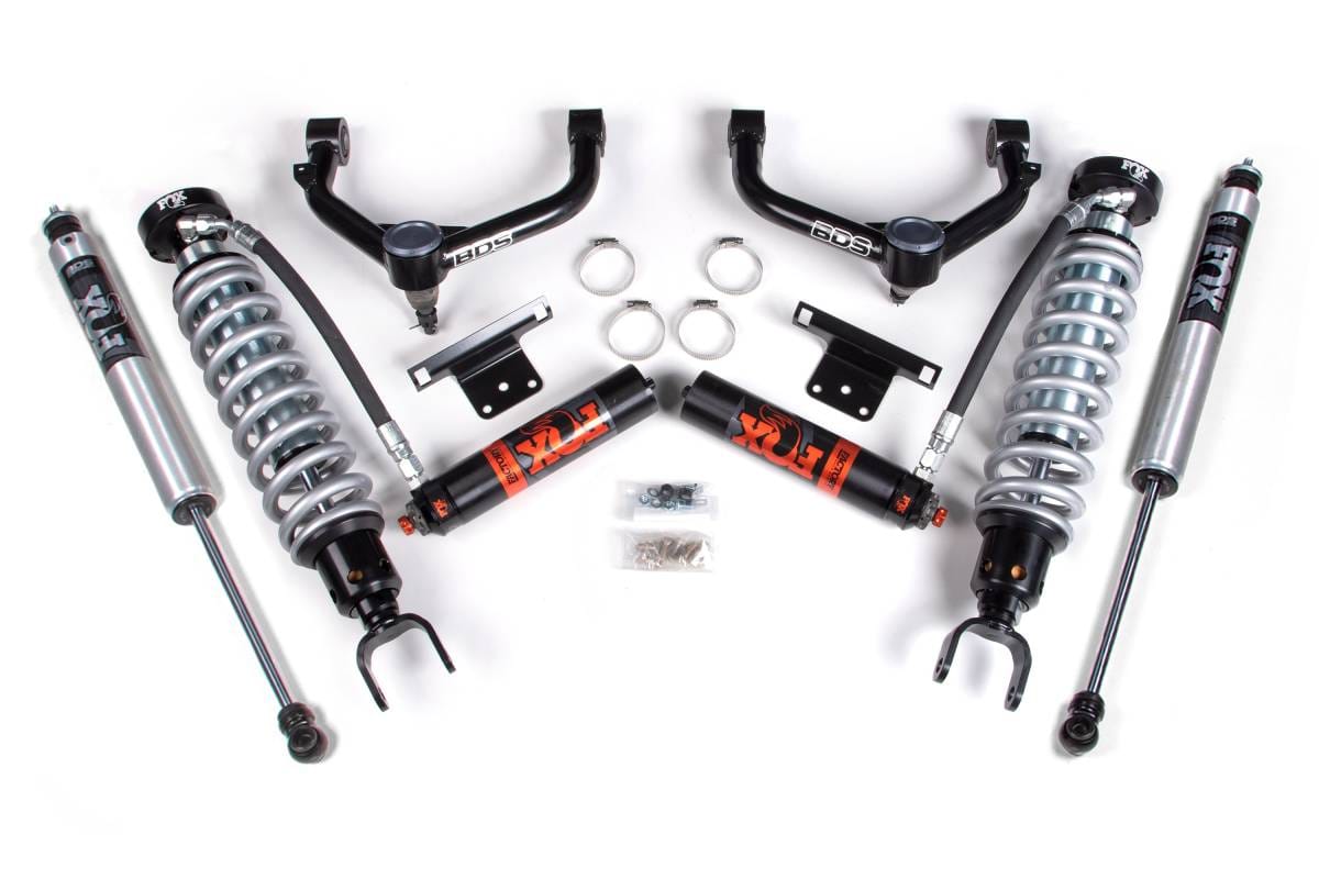 2 Inch Leveling Kit | FOX 2.5 Coilover & FOX 2.0 Rear Shocks | 2014-2018 Ram 1500 4WD EcoDiesel | BDS Suspension