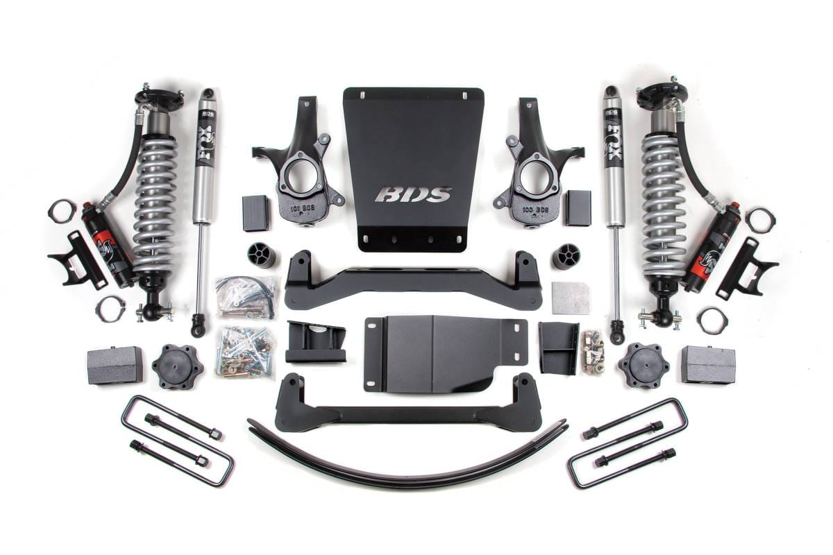 6 Inch Lift Kit | Glide-Ride Leaf Springs | FOX 2.5 Performance Elite Rear Shocks | Chevy Silverado/GMC Sierra 1500 (2007-2013) 4WD | BDS Suspension