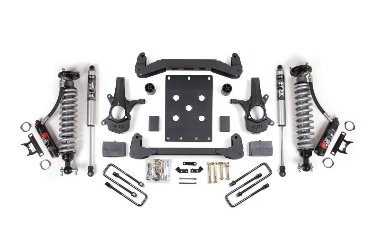 4 Inch Lift Kit | Leaf Springs & FOX 2.0 Performance Series Shocks | 2007-2013 Chevy Silverado/GMC Sierra 1500 2WD | BDS Suspension