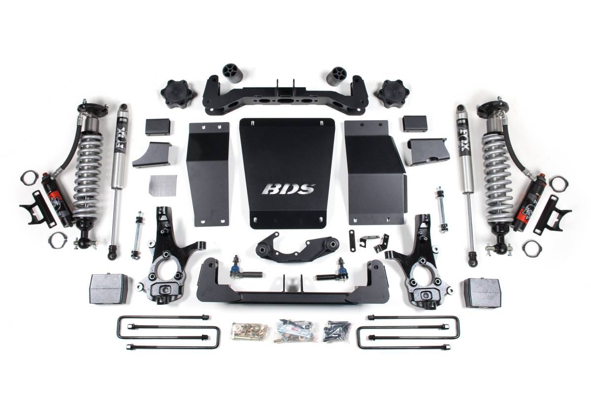 6 Inch Lift Kit | Glide-Ride Leaf Springs | FOX 2.0 Performance Series | Cast Steel Control Arms | Chevy Silverado / GMC Sierra 1500 (2014-2018) 4WD | BDS Suspension