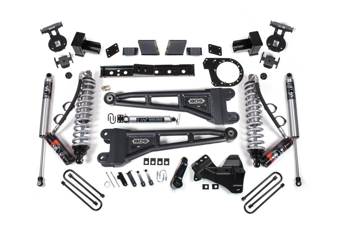 7 Inch Lift Kit w/ Radius Arm | FOX 2.5 Performance Elite Coilover | Ford F350 Super Duty DRW (2023-2026) 4WD Diesel | BDS Suspension