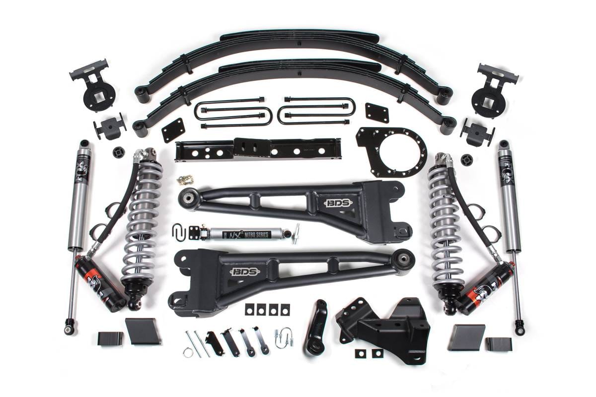 7 Inch Radius Arm Lift Kit | Leaf Springs | FOX 2.5 Performance Series HTO | Ford F250/F350 Super Duty (2023-2026) 4WD Diesel | BDS Suspension
