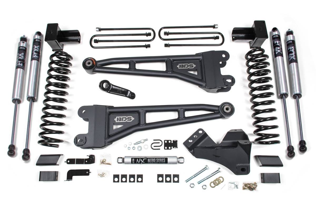 5 Inch Lift Kit w/ Radius Arm | Ford F350 Super Duty DRW (2023-2026) 4WD Diesel | FOX 2.0 Performance Series Shocks | BDS Suspension