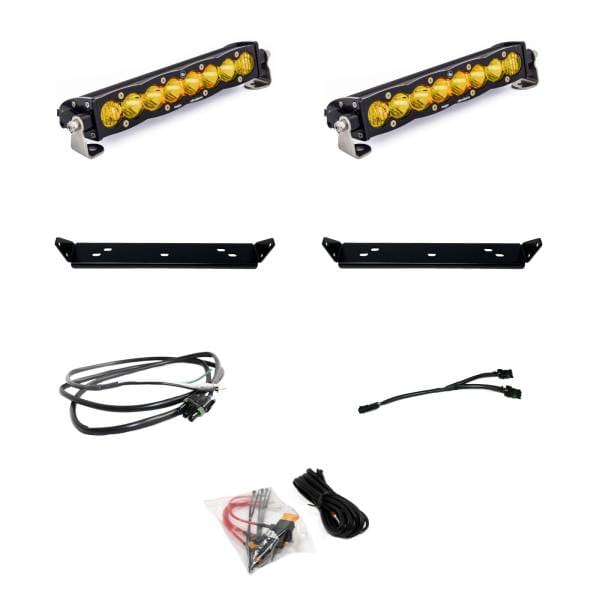 Baja Designs 2021+ Ford Raptor S8 Behind Grill Kit -10in. Amber D/C