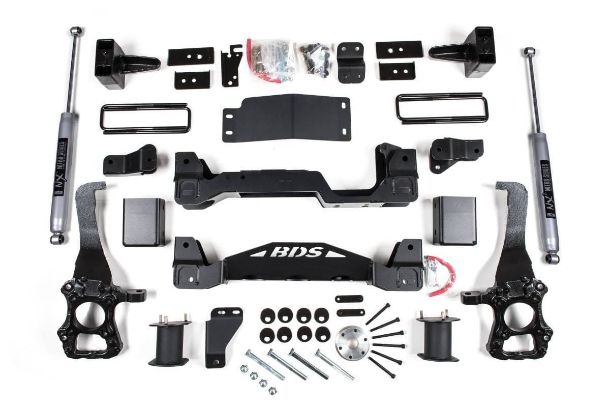 6 Inch Lift Kit | Ford F150 (2015-2020) 4WD | 4 Inch Block Kit | NX2 Nitro Series | BDS Suspension