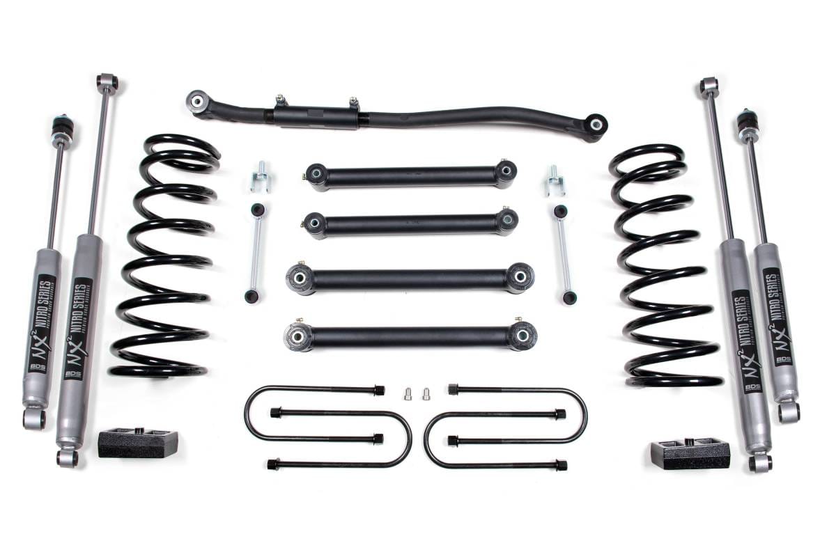 3 Inch Lift Kit | Dodge Ram 2500 (2003-2013) & 3500 (2003-2012) 4WD Gas | 4 Inch Axle | NX2 Nitro Series | BDS Suspension