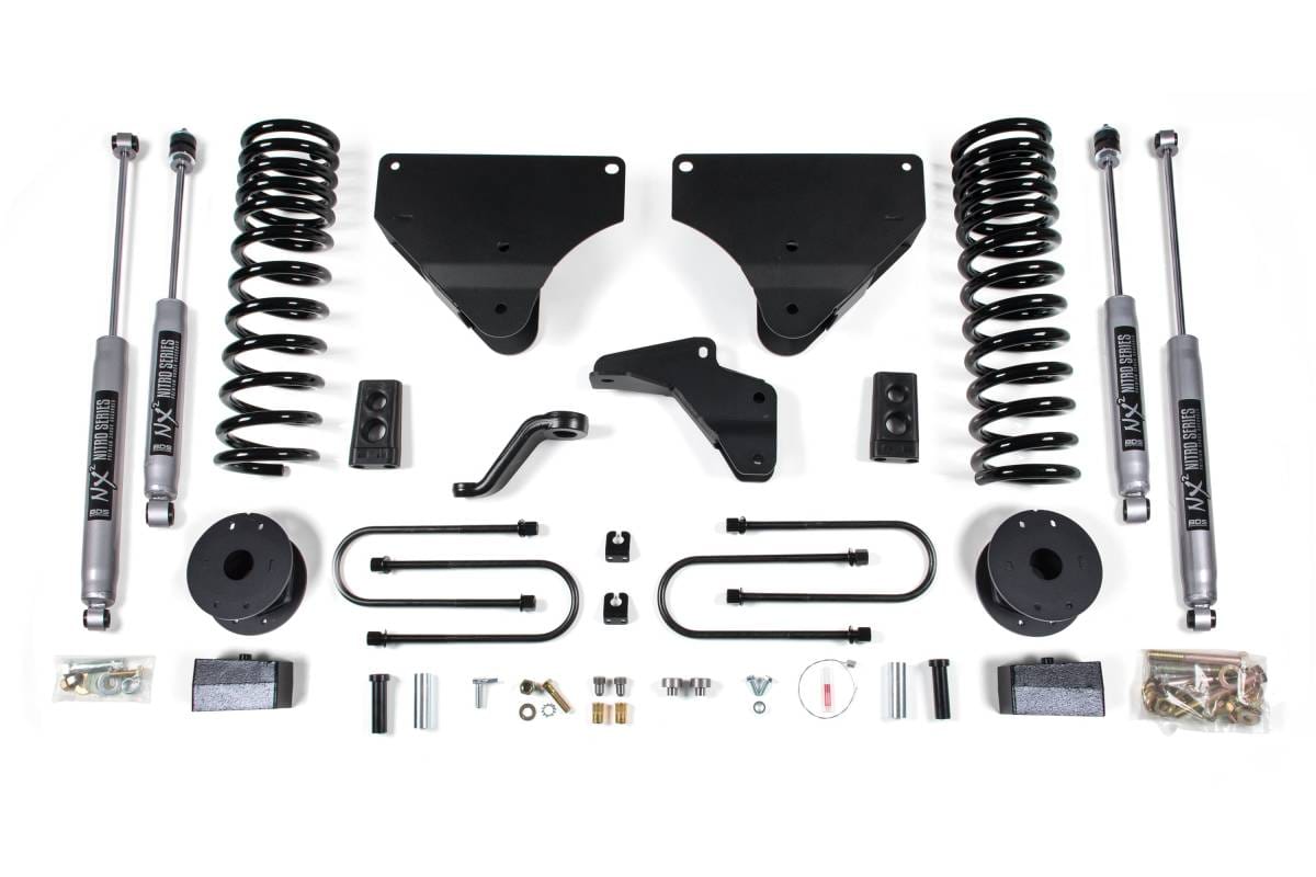 4 Inch Lift Kit | Ram 3500 w/ Rear Air Ride (2013-2018) 4WD Diesel | FOX 2.0 Performance Series Shocks | BDS Suspension