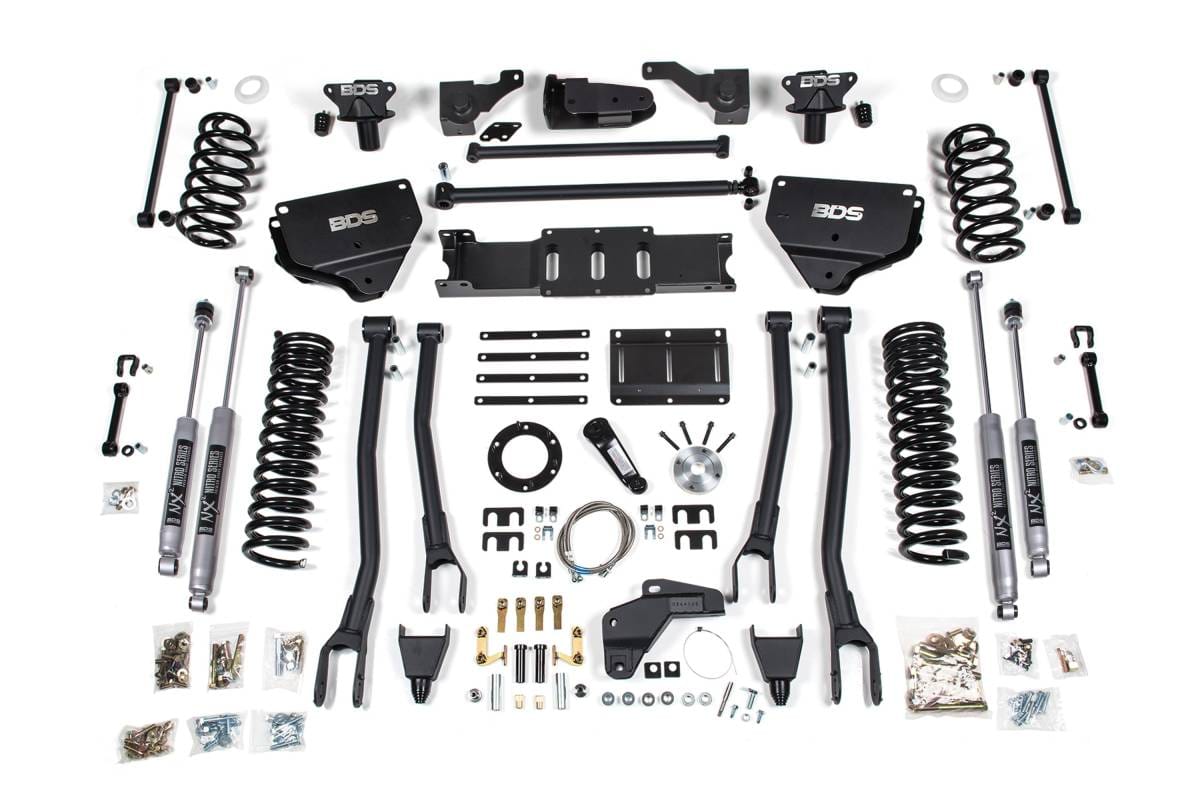 8 Inch Lift Kit w/ 4-Link | Ram 2500 (2014-2018) 4WD Diesel | FOX 2.0 Performance Series Shocks | BDS Suspension